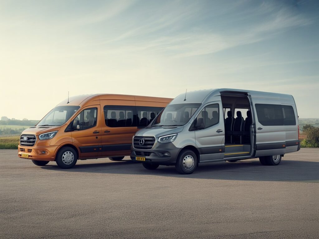 Popular Minibus Models Ford vs. Mercedes